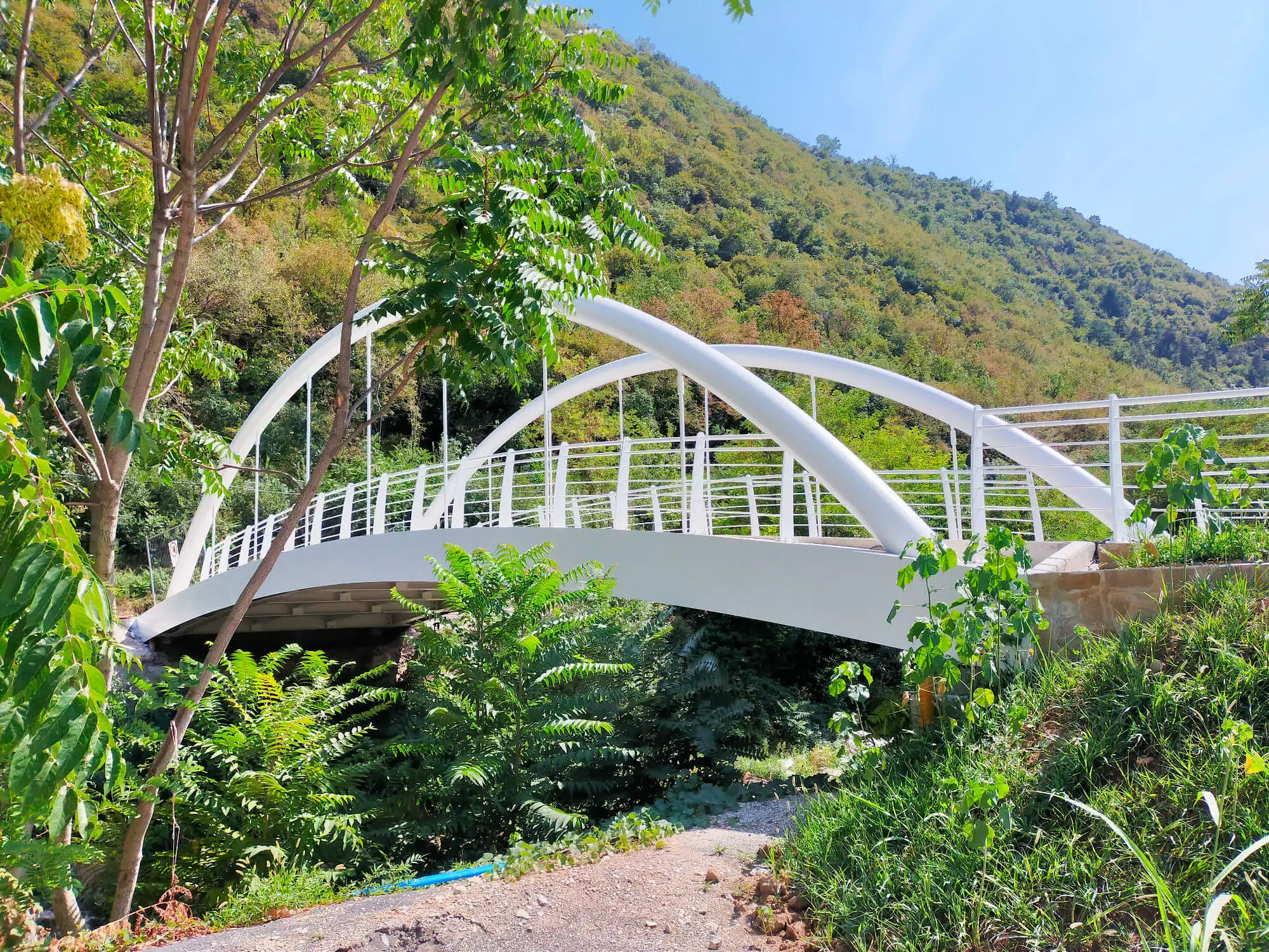 Progettazione realizzazione costruzione ponte acciaio ferro carpenteria